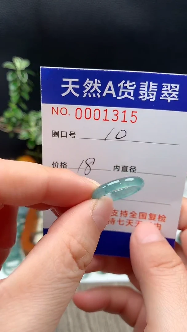 未镶嵌戒指翡翠10#