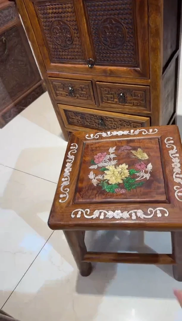 木木头款缅花富贵花开富贵凳268.88
