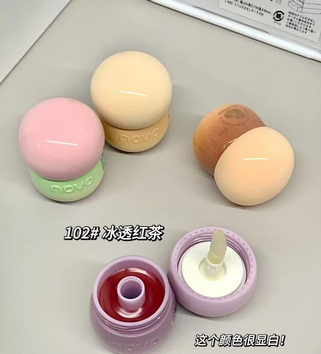 口红拍一发三可挑选红茶学生养肤哑光唇膏滋润罐装显白