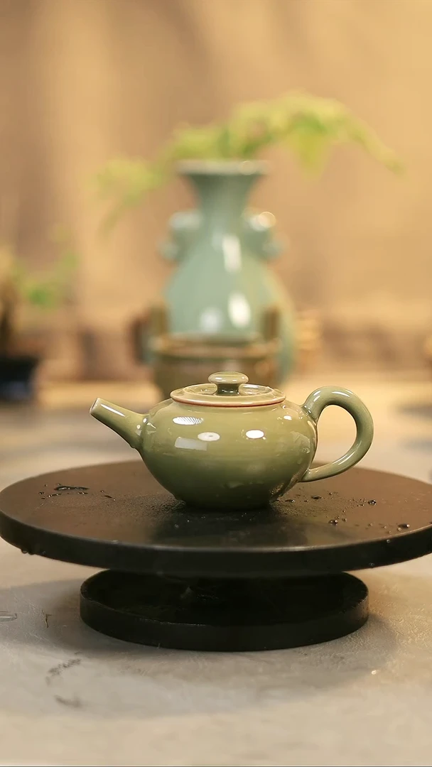 杯子瓷原产地原矿釉 烟盖壶