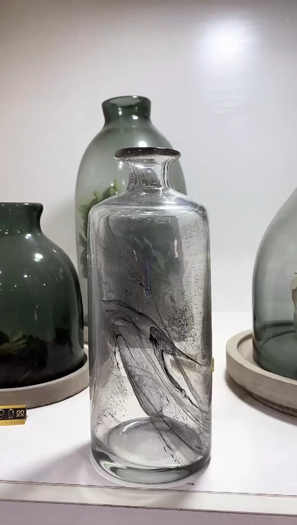慕忆家手作琉璃花瓶瑕