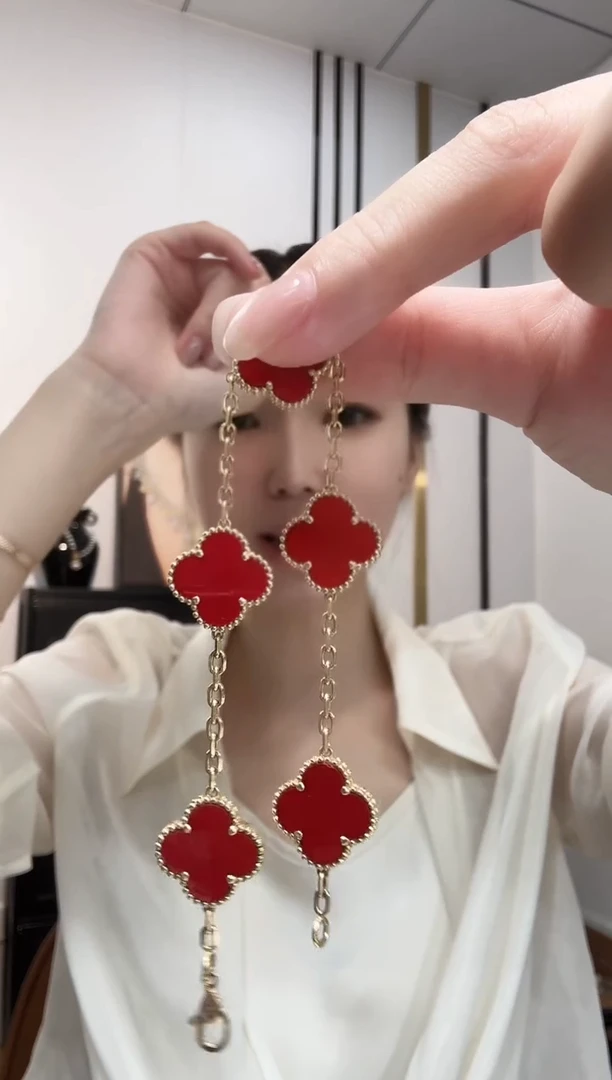 玛瑙/玉髓手链18K金镶嵌红色k黄五花手链GHJ.24