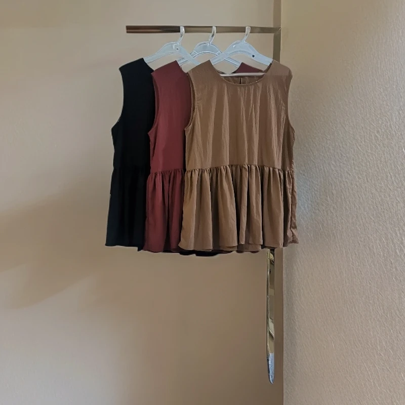 8208-1三色坎袖小衫