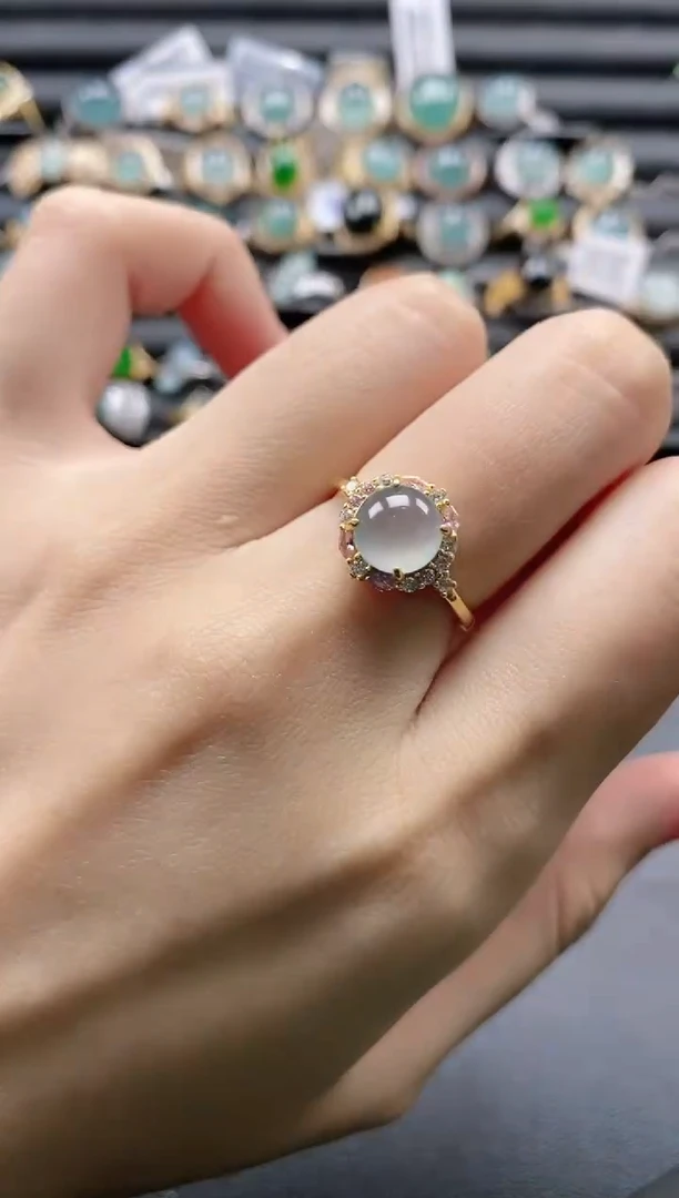 【闪购商品】翡翠戒指银S925镶嵌1111-