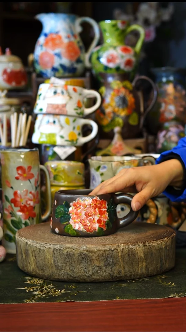 陶瓷79景德镇手工手绘釉下彩