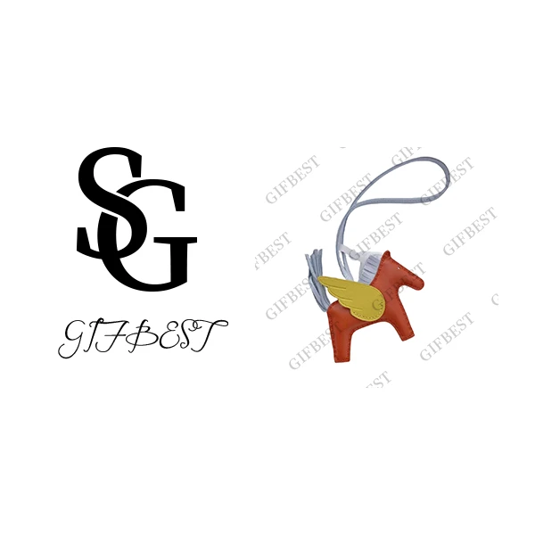 XUE-Y2025新款小马挂件女士包包配饰手缝小飞马