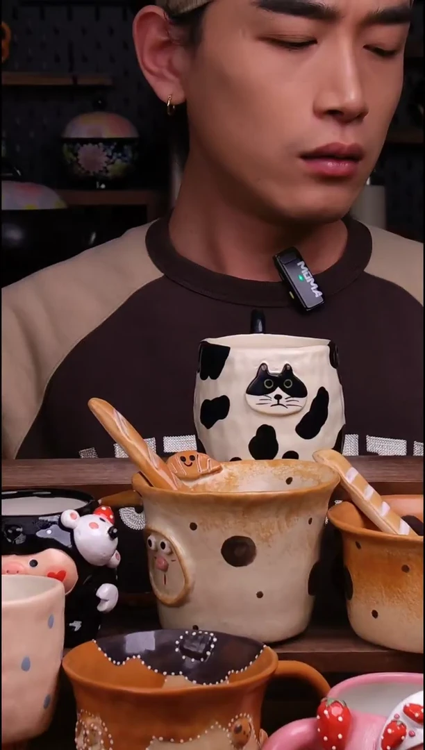 杯子景德镇可爱设计师款陶瓷