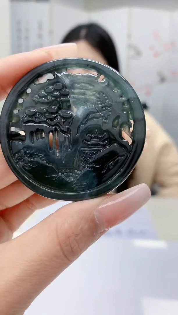 【闪购商品】翡翠颈饰未镶嵌0405lr-毛货挂件6