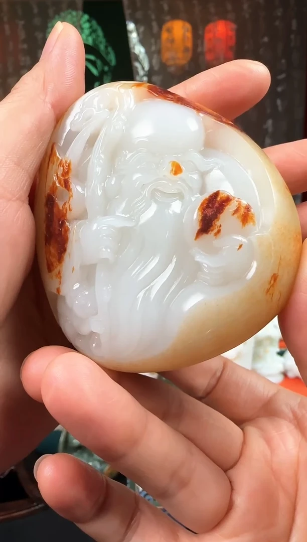 未镶嵌和田玉把件寿星