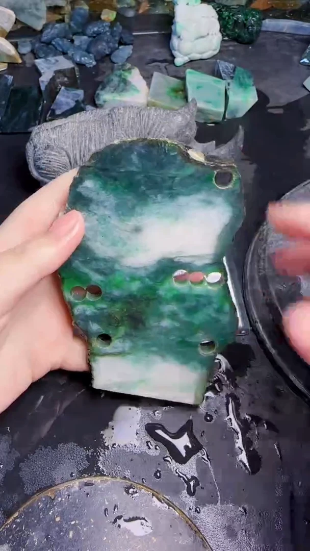 未镶嵌挂件翡翠鱼*天然翡翠005