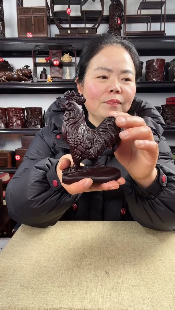 木小鸡老李红木工艺品