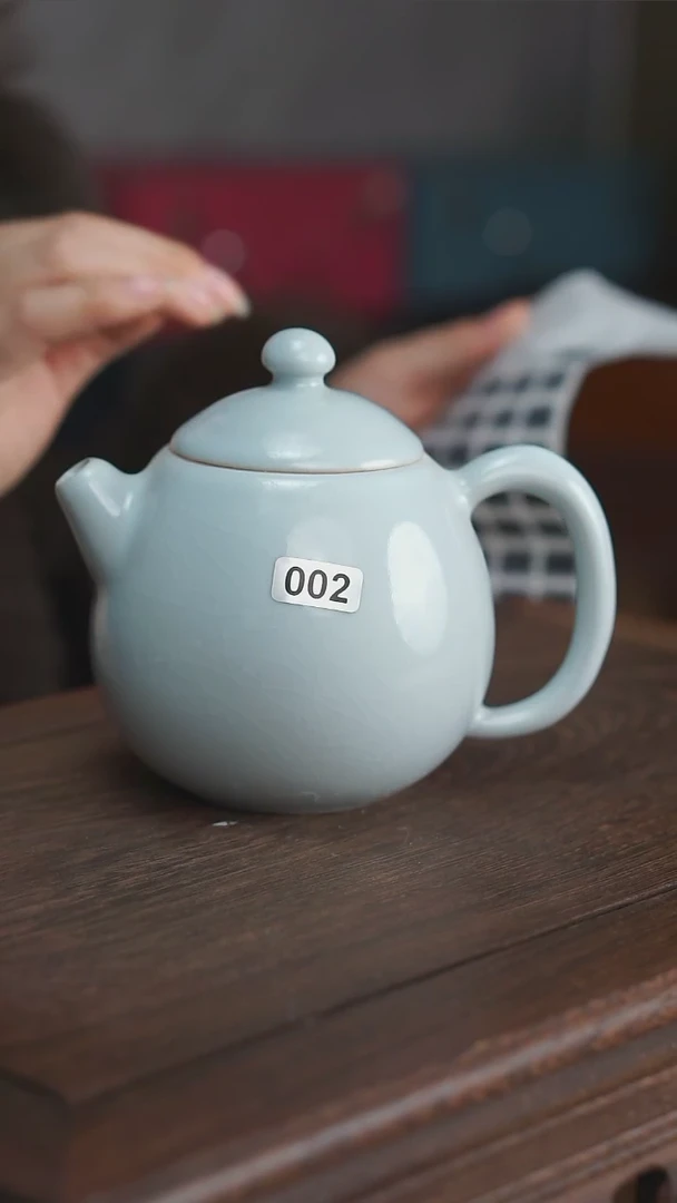 壶月白龙蛋壶002微瑕无礼盒