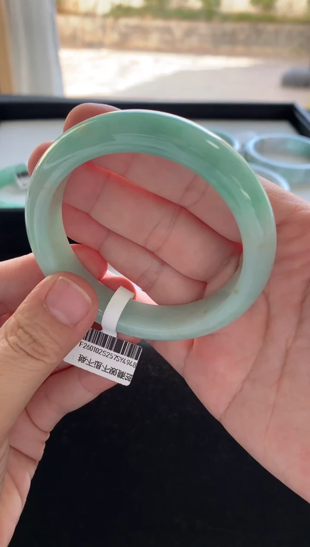 未镶嵌手镯翡翠54.8正圈买断Y4948