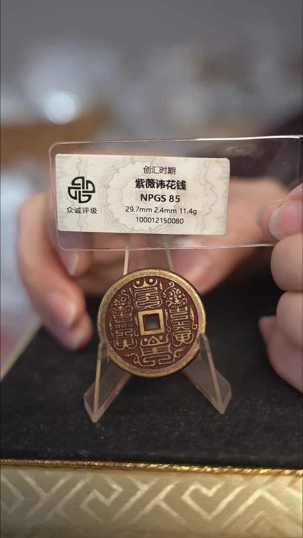 编号252紫薇花钱（配脖挂）