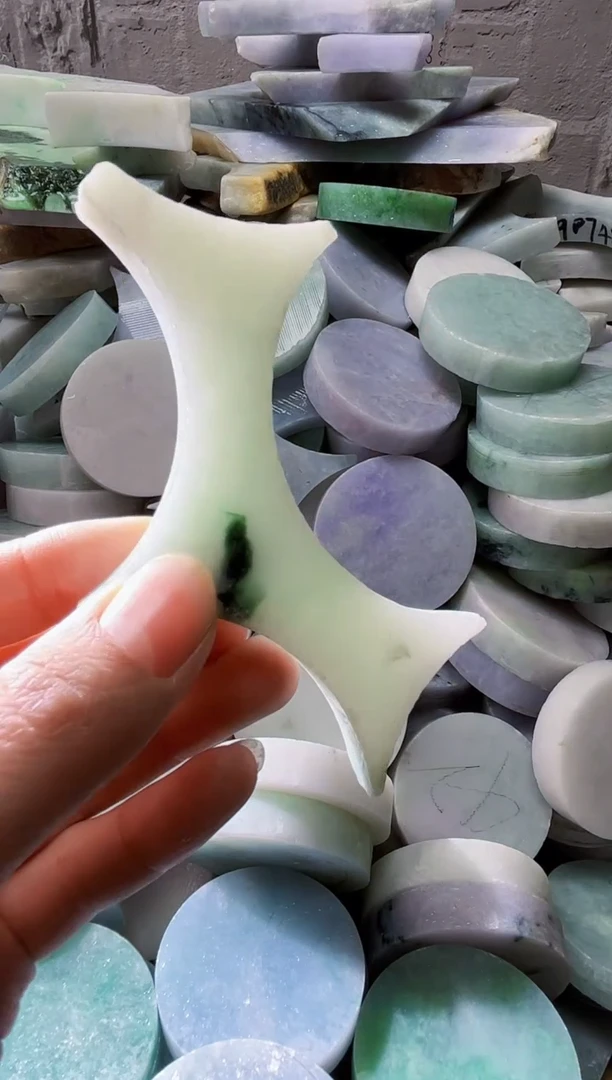 裸石翡翠天然翡翠A货玉 南 955