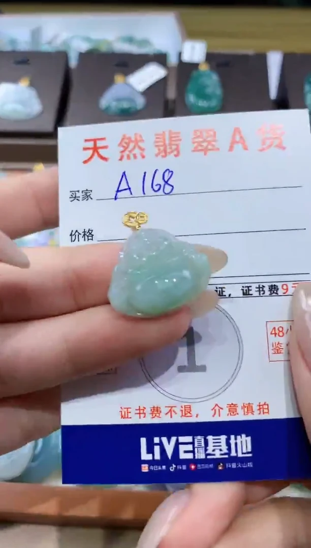 颈饰未镶嵌翡翠天然缅甸翡翠A货挂件