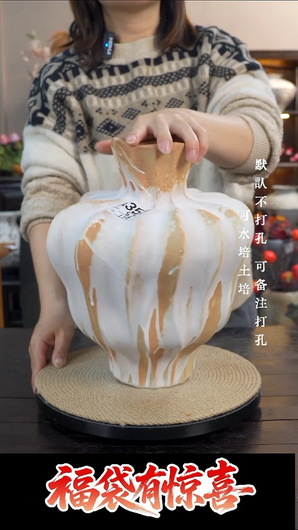 摆件陶瓷355景德镇高档陶瓷花瓶