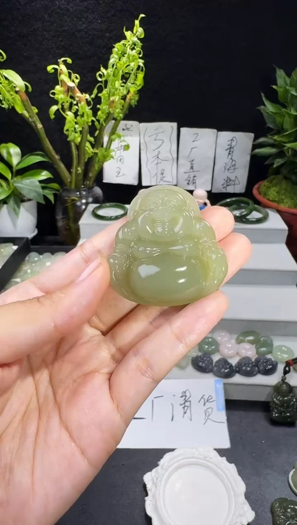 颈饰未镶嵌和田玉ω****࿐45佛公