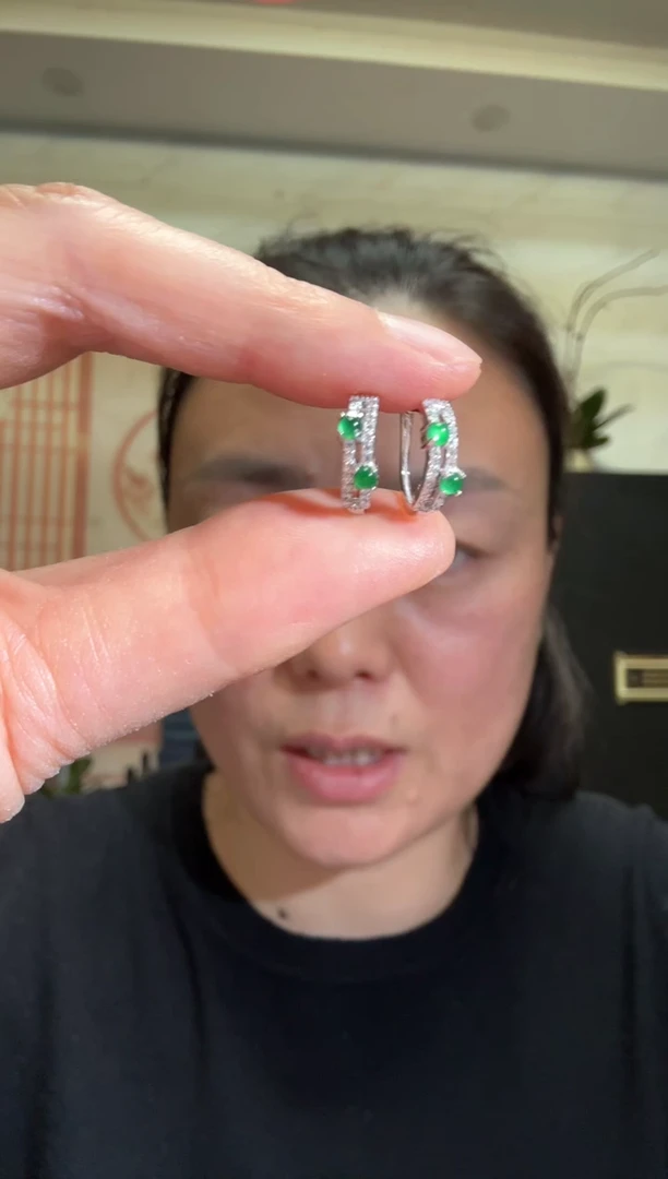 颈饰银S925镶嵌翡翠?***기00005441