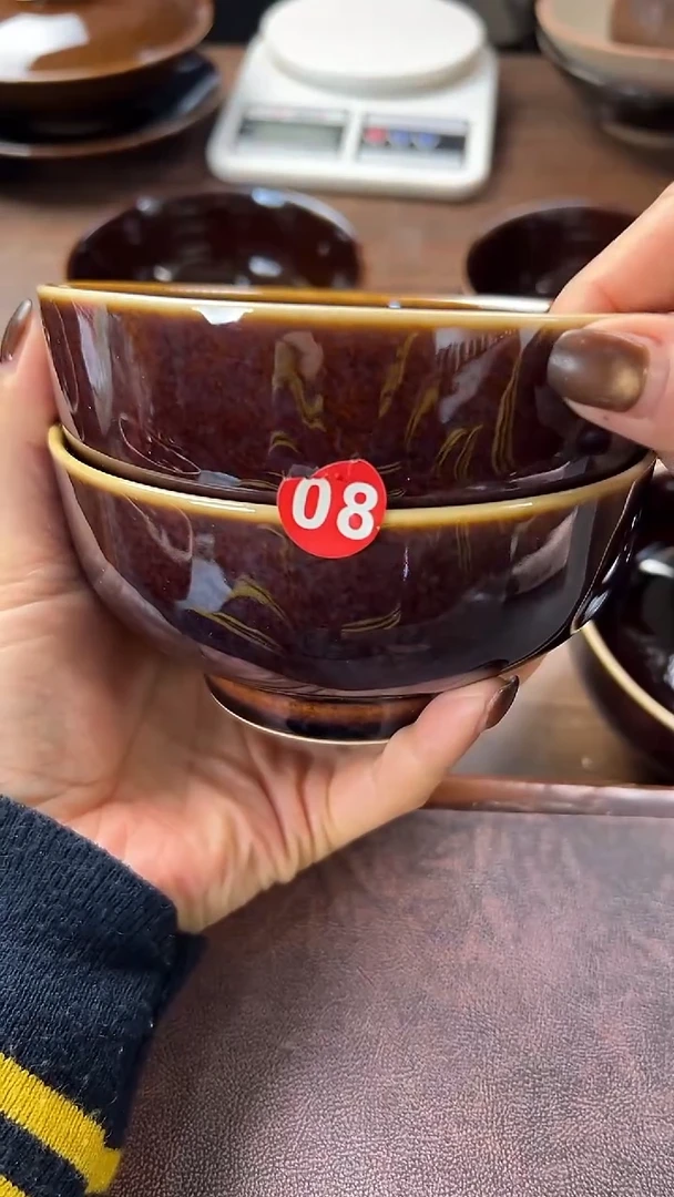 净*窑变色的碗拍一发二