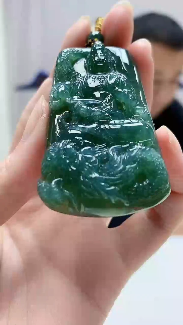 定制翡翠未镶嵌4898zm-毛货挂件241