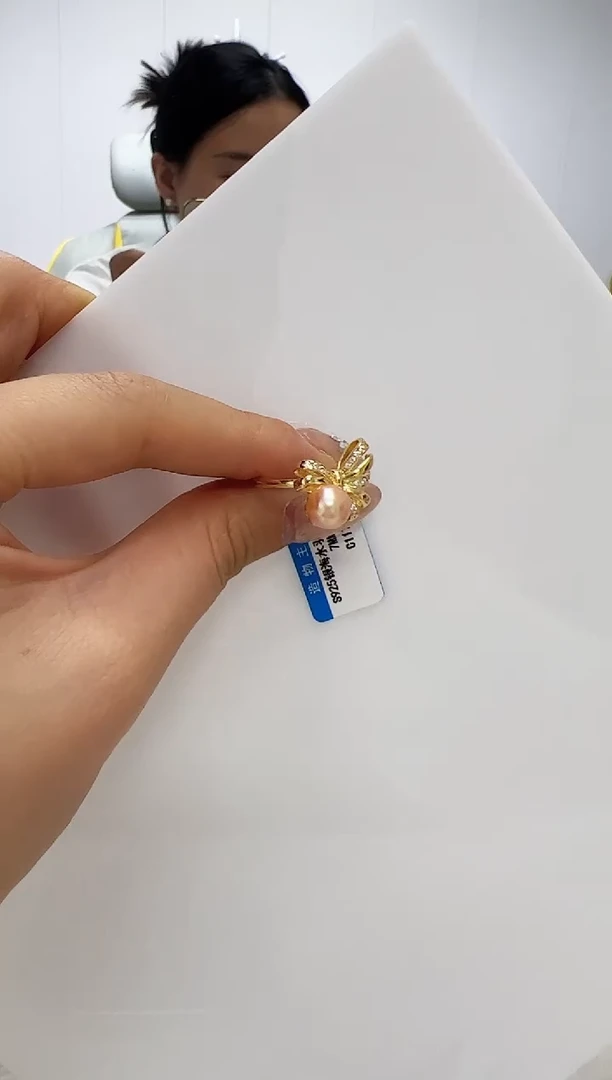 【闪购商品】海水珍珠DA银S925镶嵌C戒指 7 1170