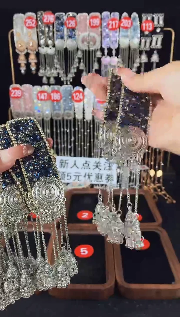 皮质铁合金237原创发夹一对