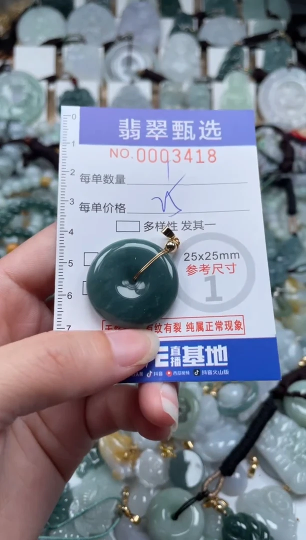翡翠未镶嵌颈饰00..3418