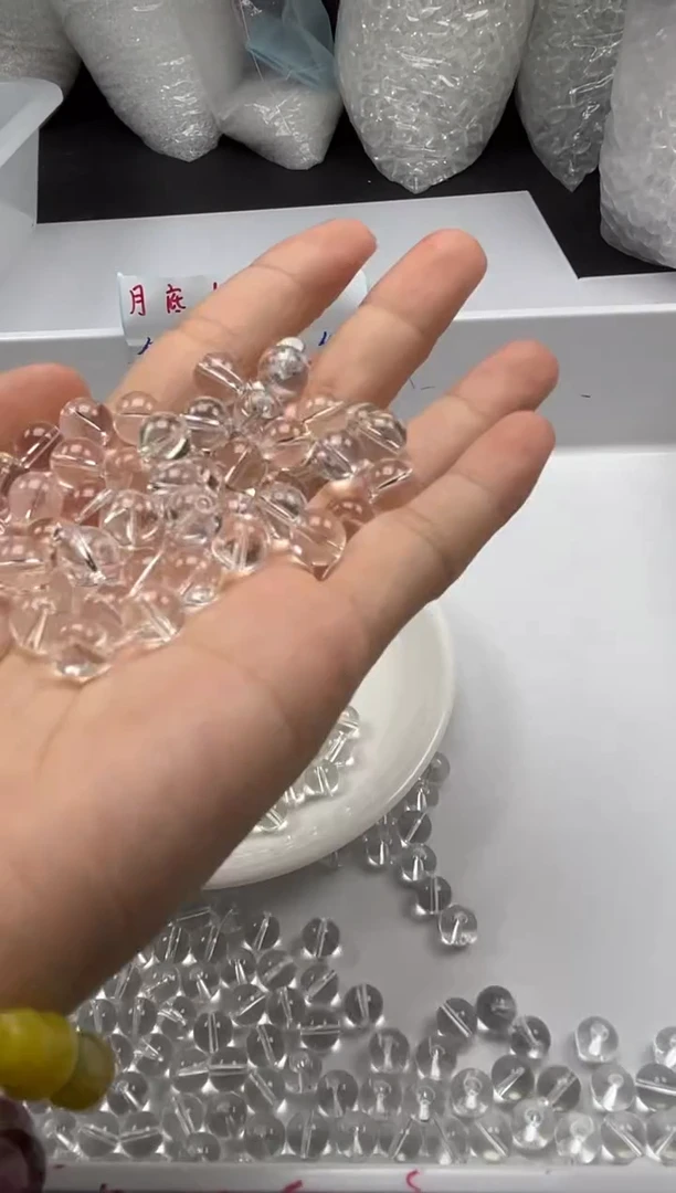 未镶嵌颈饰水晶w189白水晶8mm*30颗