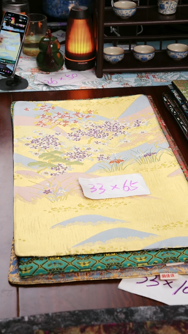 【福利西阵织湖光山色双面】中国风干泡织锦茶席33*60