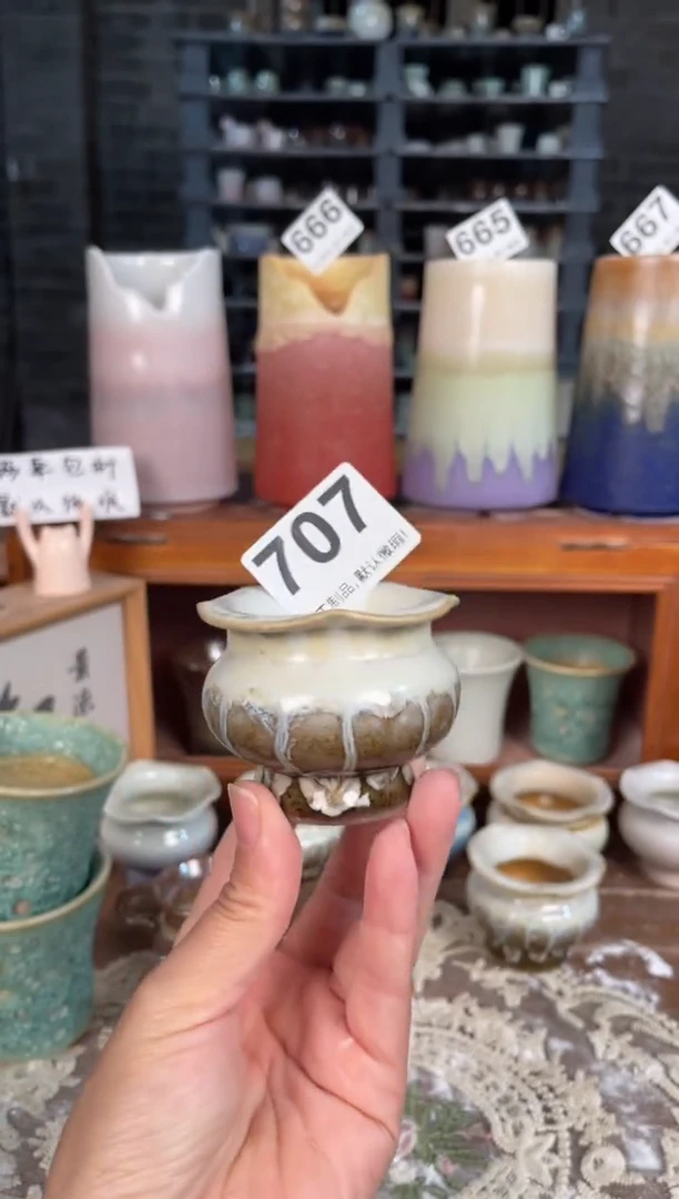 瓷片707知木小芳花盆