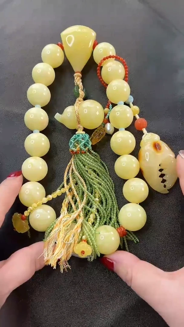 【闪购商品】琥珀颈饰未镶嵌项链