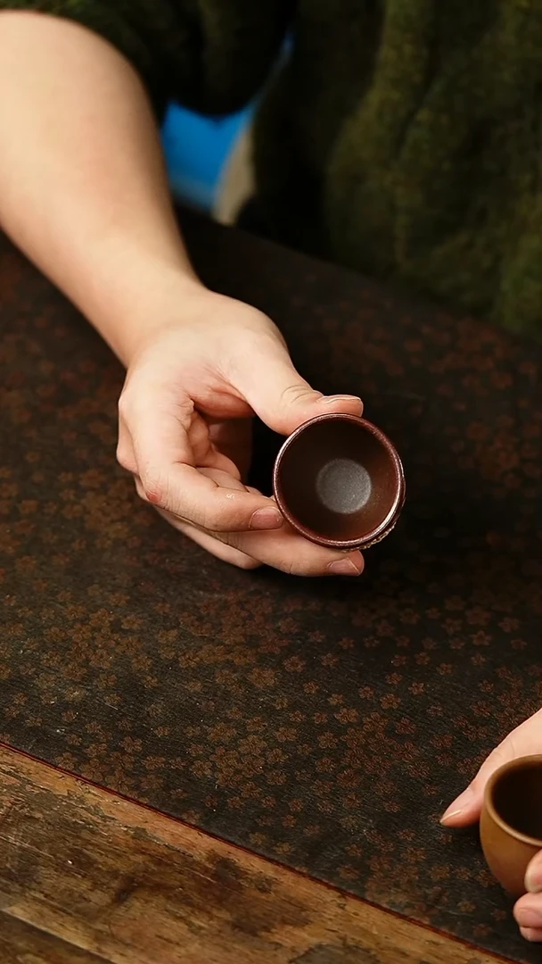 茶杯紫砂瑕疵朱泥杯 任发其一
