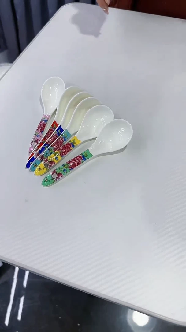 【闪购商品】瓷片小勺子6只景德镇陶瓷