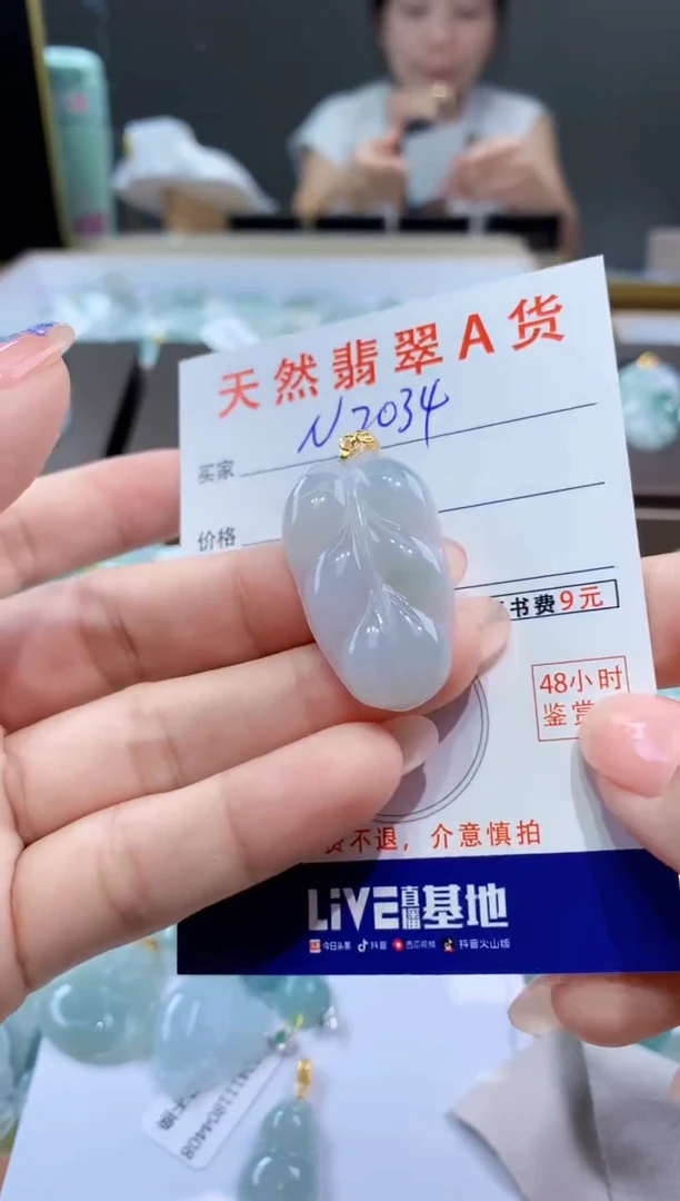 颈饰未镶嵌翡翠天然翡翠A货挂件