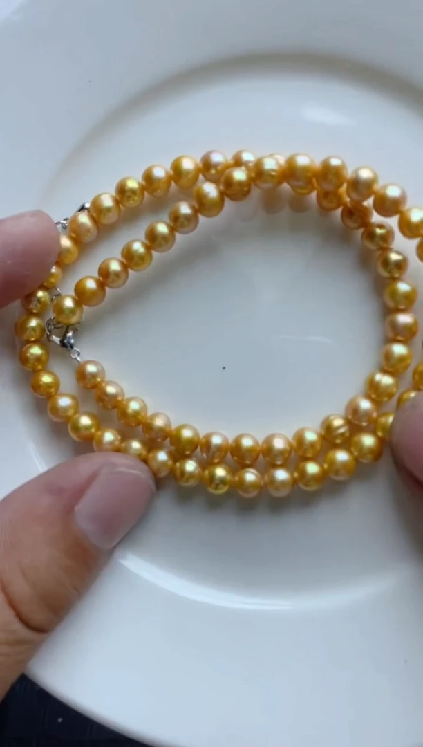 淡水珍珠未镶嵌颈饰0107