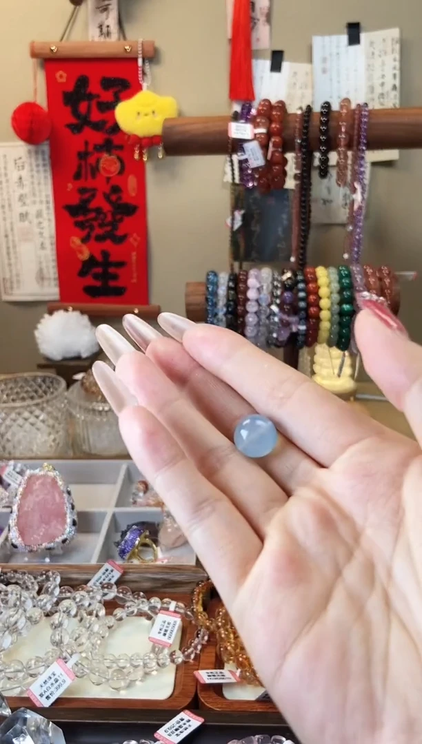 【闪购商品】海蓝宝石手链未镶嵌12.5mm海蓝宝单株