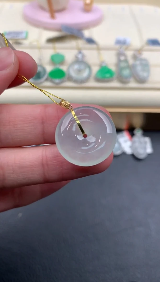 【闪购商品】翡翠颈饰18K金镶嵌D306