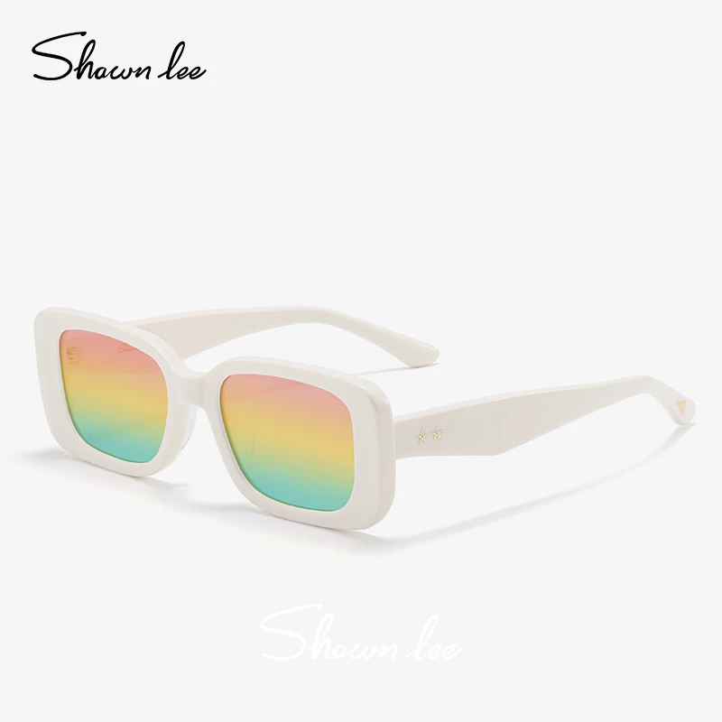 Shawnlee潮酷时尚方框板材墨镜女高级感防紫外线太阳镜