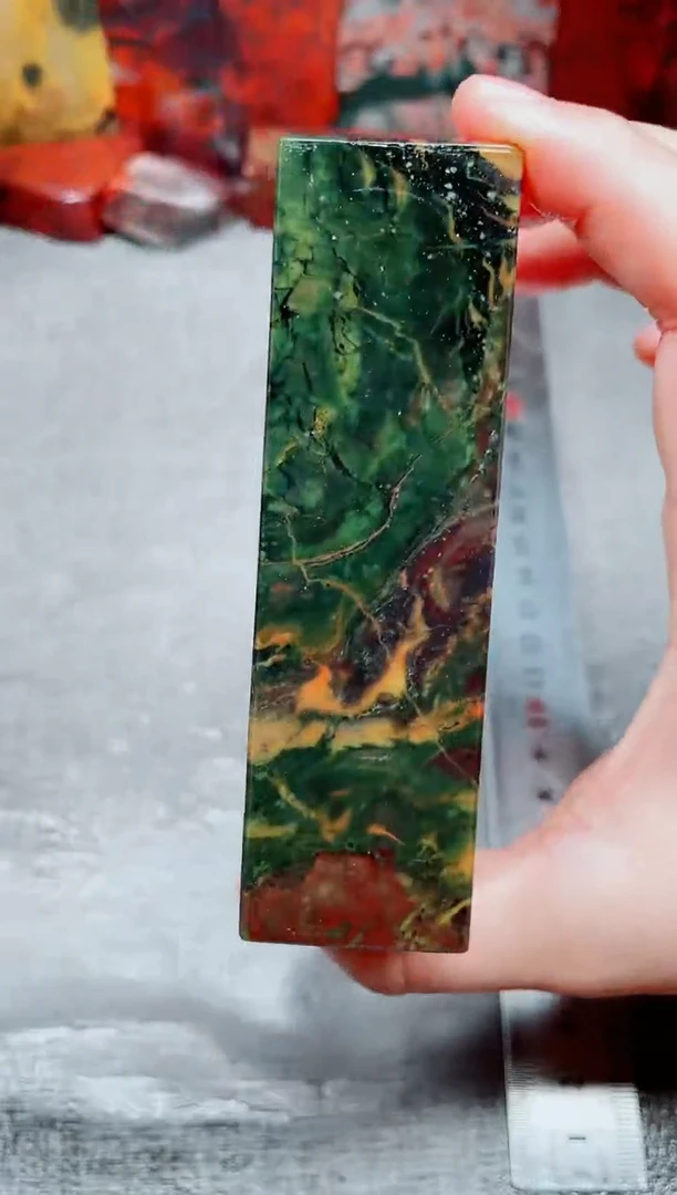 玉桂林鸡血玉素章3.0左右--13