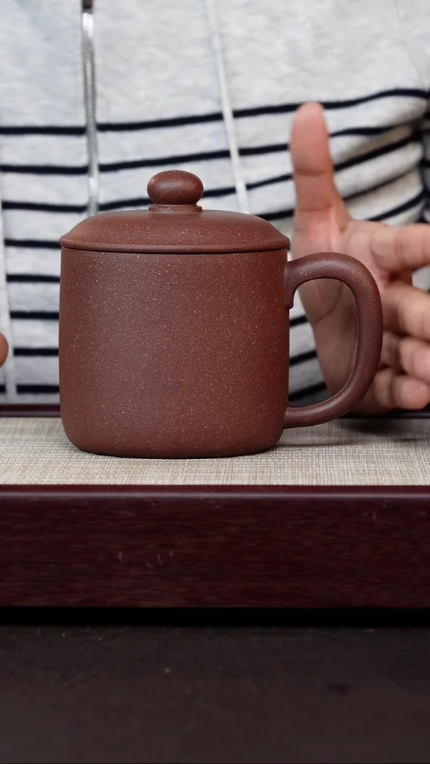 茶杯紫砂天青泥鱼乐杯