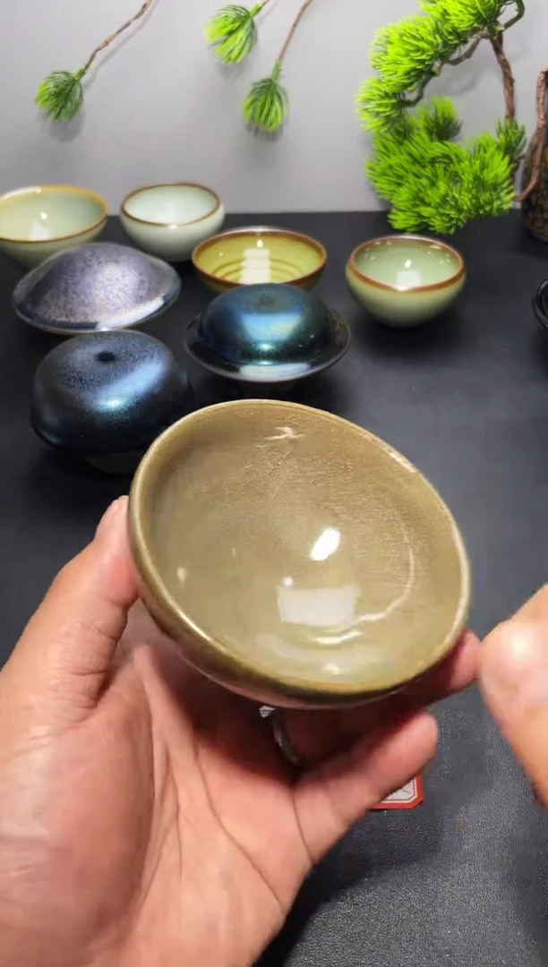 茶盏23（微瑕）叶紫建盏
