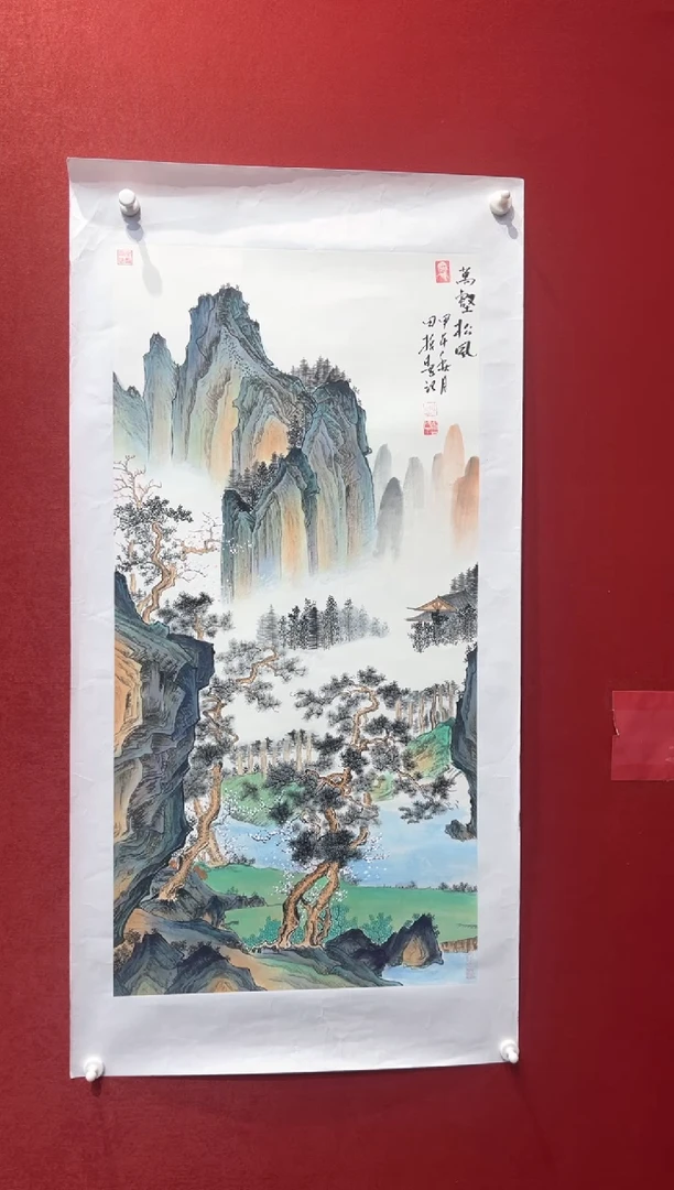 国画田哲老师现场创作 100