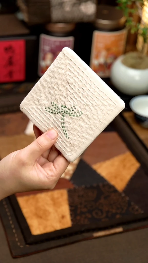 织绣Cici手作刺子绣茶席-637