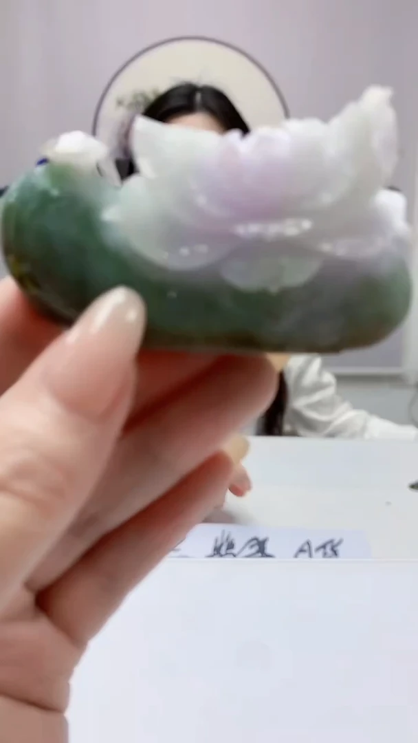 【闪购商品】定制翡翠未镶嵌0405DD-毛货挂件38