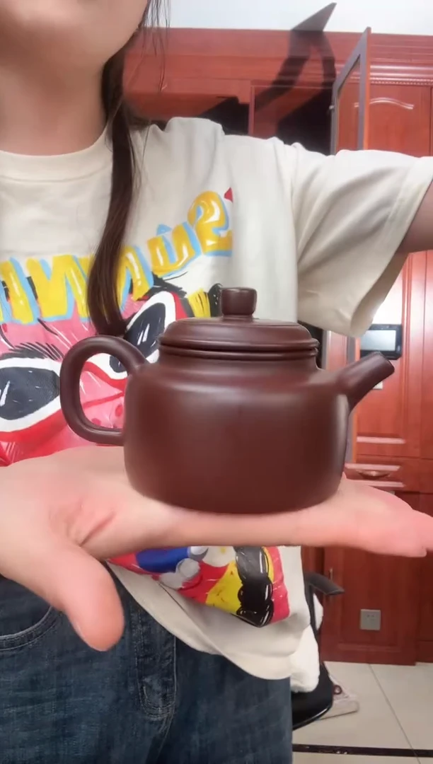 茶壶紫砂紫朱泥德钟180cc