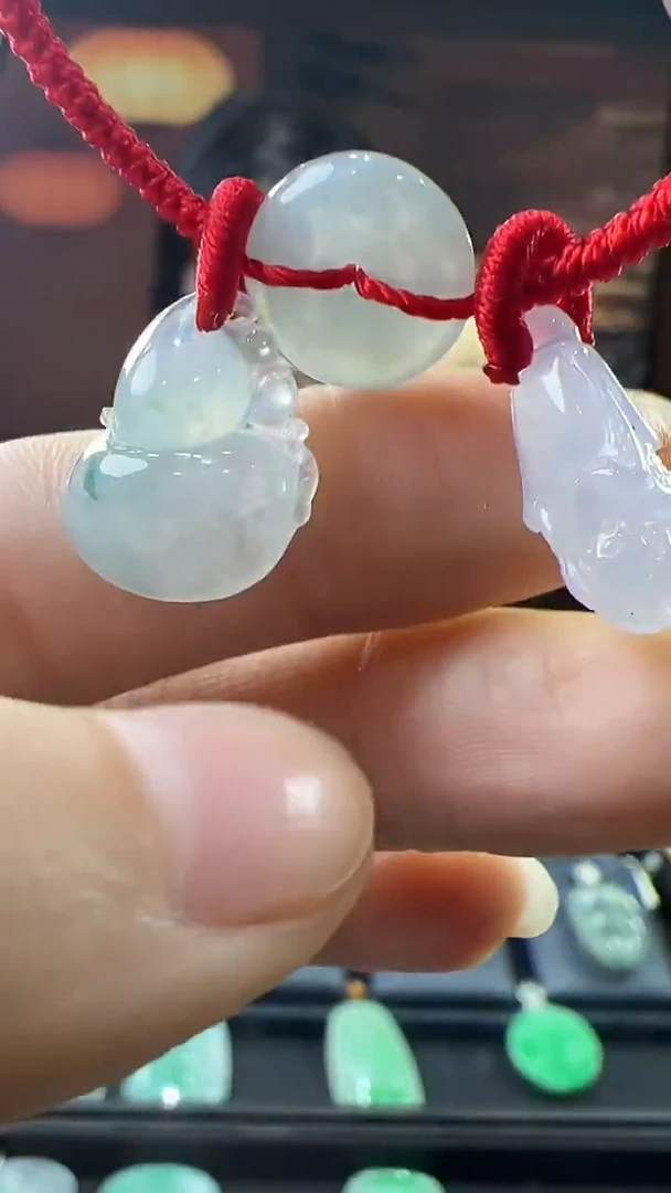 未镶嵌挂件翡翠脚链