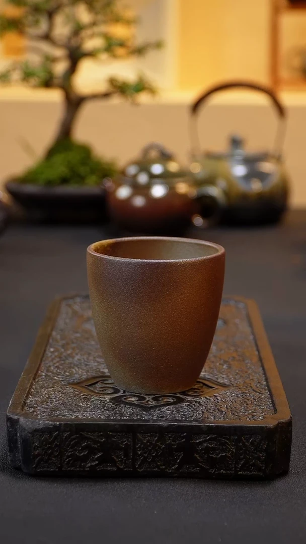 茶壶紫砂纯自然柴烧