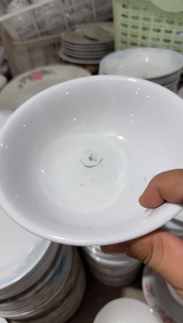 摆件纯白碗16厘米微瑕请慎拍