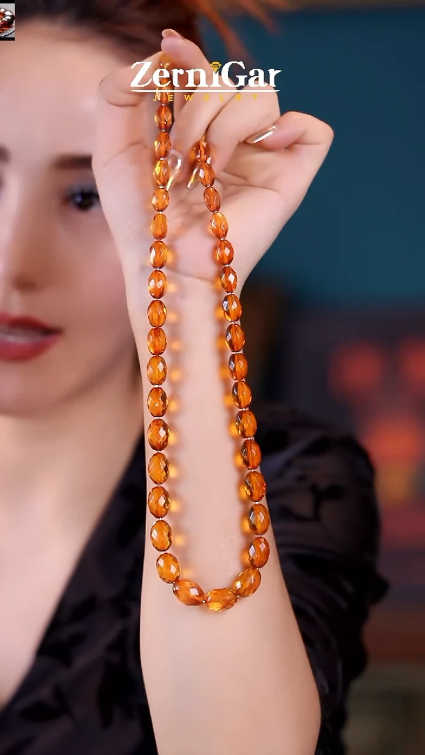 【闪购商品】琥珀颈饰未镶嵌天然琥珀项链